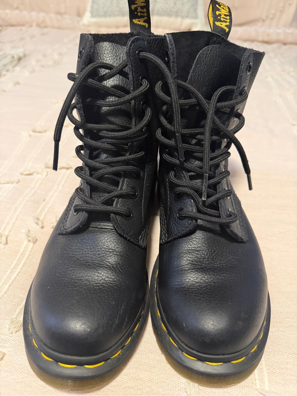 Dr. Martens 1460 Pascal Black Leather Lace-Up Boots